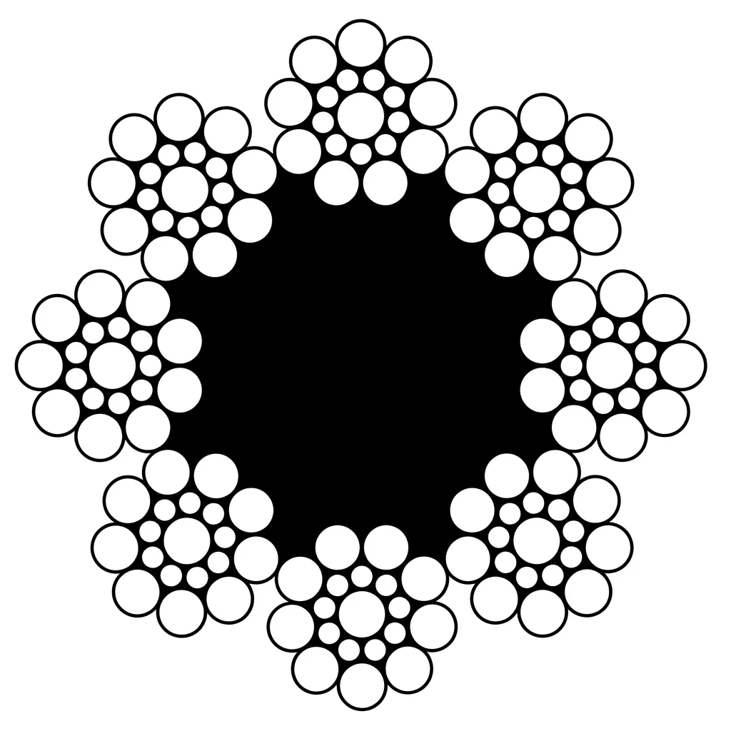 Cabo de Aço 8x19S AF Tração e Compensação de Elevadores